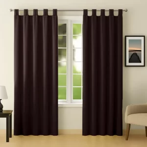 Dark Brown colour curtains