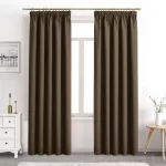 Chocolate colour curtains