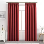 Maroon curtain